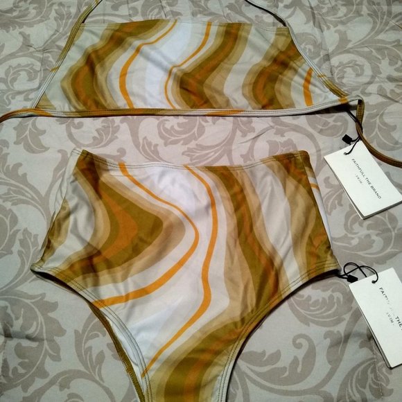 Faithfull the Brand Other - FAITHFULL THE BRAND Isle High Waist Bikini and Bandeau Top Set NWT